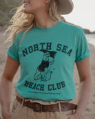 North Sea Beach Club Turquoise T-Shirt by ART DISCO Original Goods