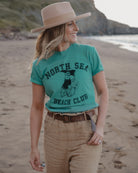 North Sea Beach Club Turquoise T-Shirt by ART DISCO Original Goods