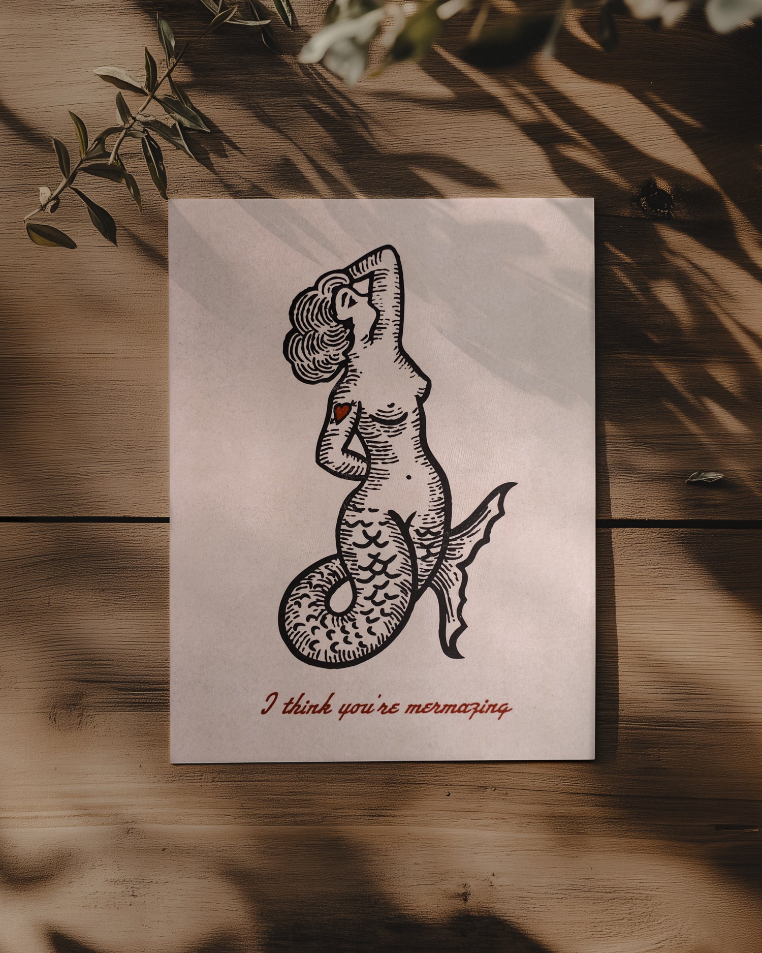 Limited Edition ‘Mermazing Mermaid’ A5 Print by Art Disco