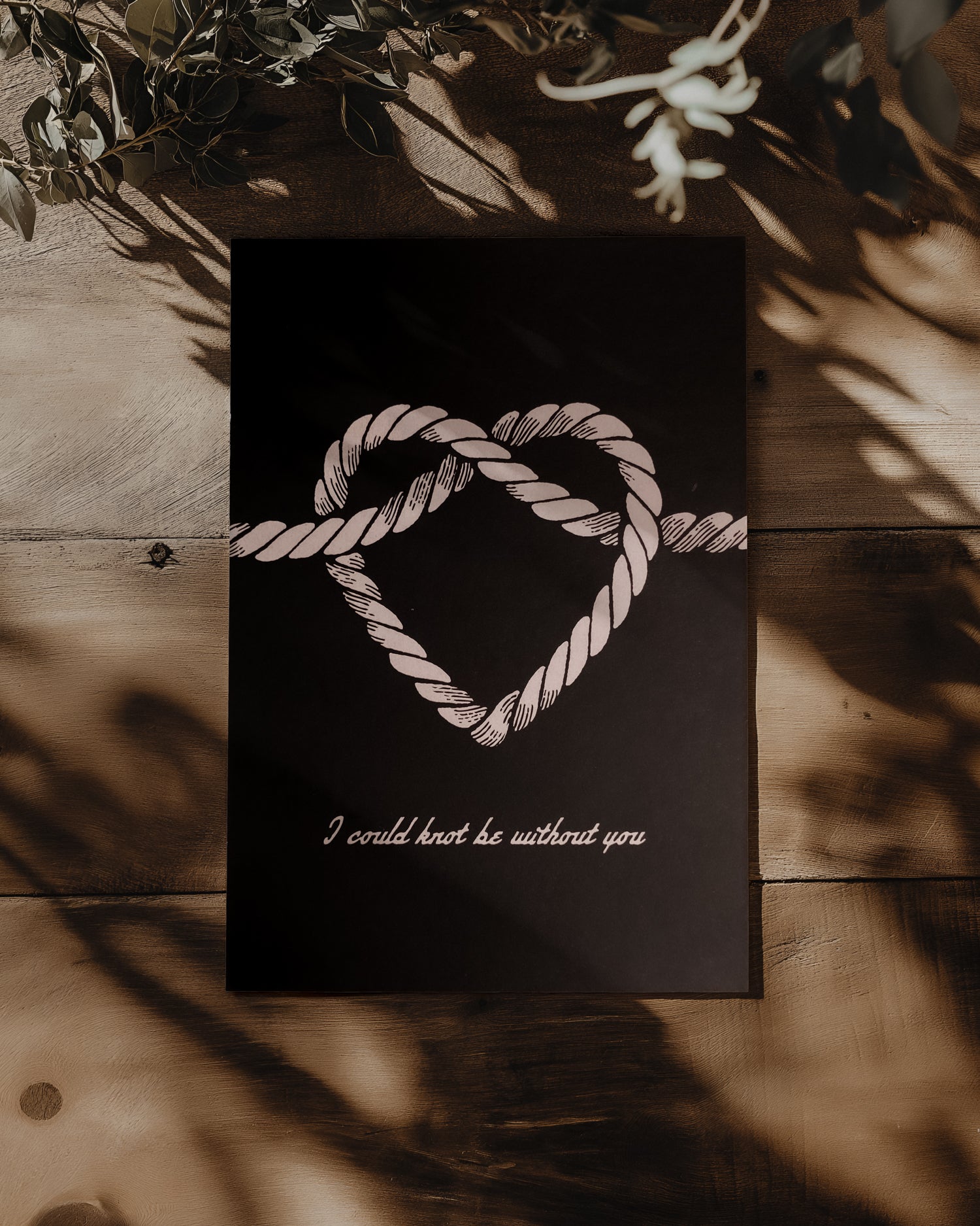 Limited Edition ‘Rope Heart’ A5 Print by Art Disco