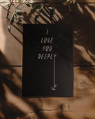 Limited Edition ‘I Love You Deeply’ A5 Print by Art Disco