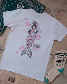 Snakes & Siren Mermaid T-Shirt in White by Art Disco Original Goods