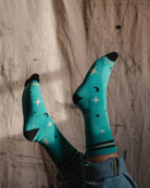 'Stargazer' Retro Stripe Tube Socks by Art Disco Original Goods