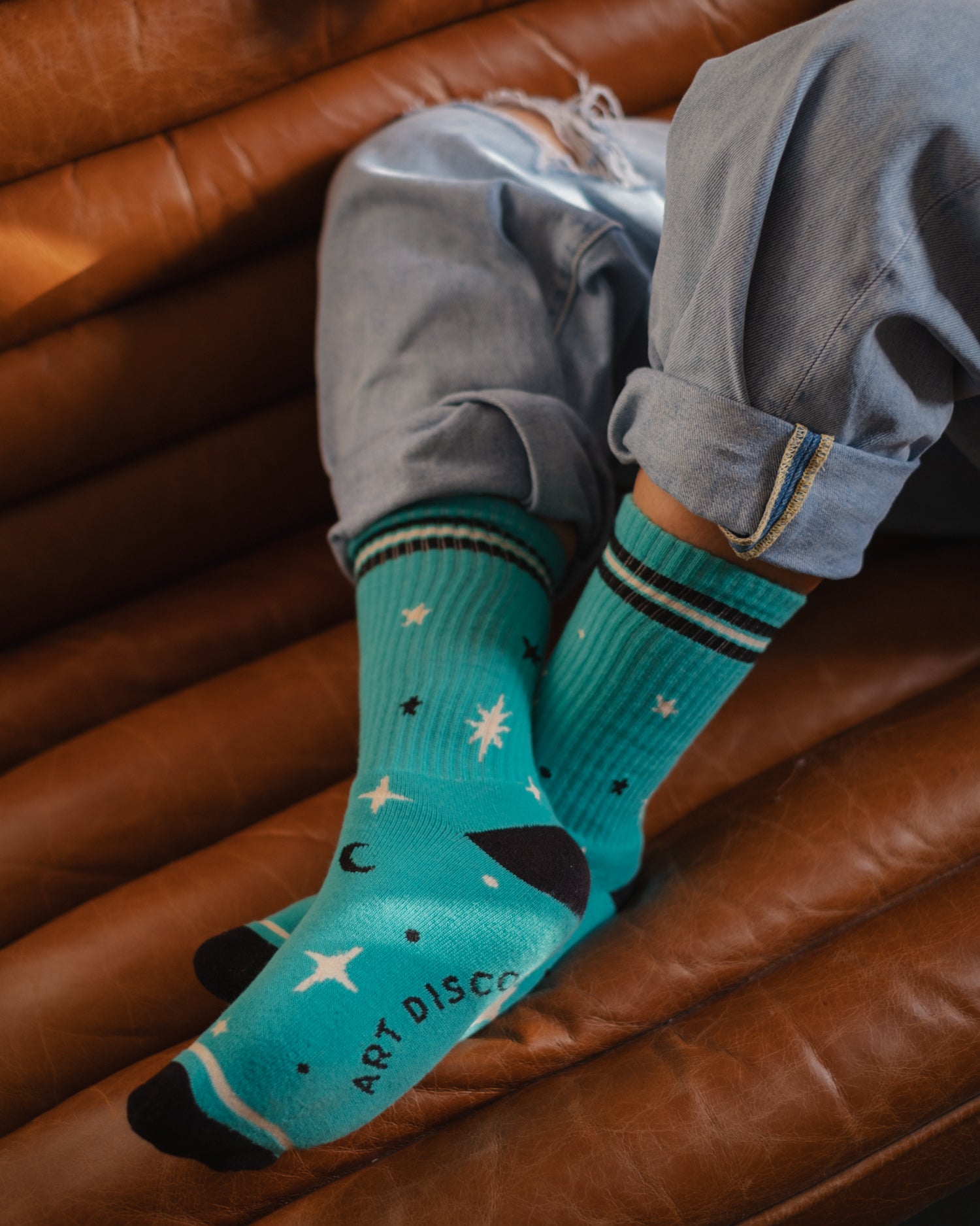 'Stargazer' Retro Stripe Tube Socks by Art Disco Original Goods