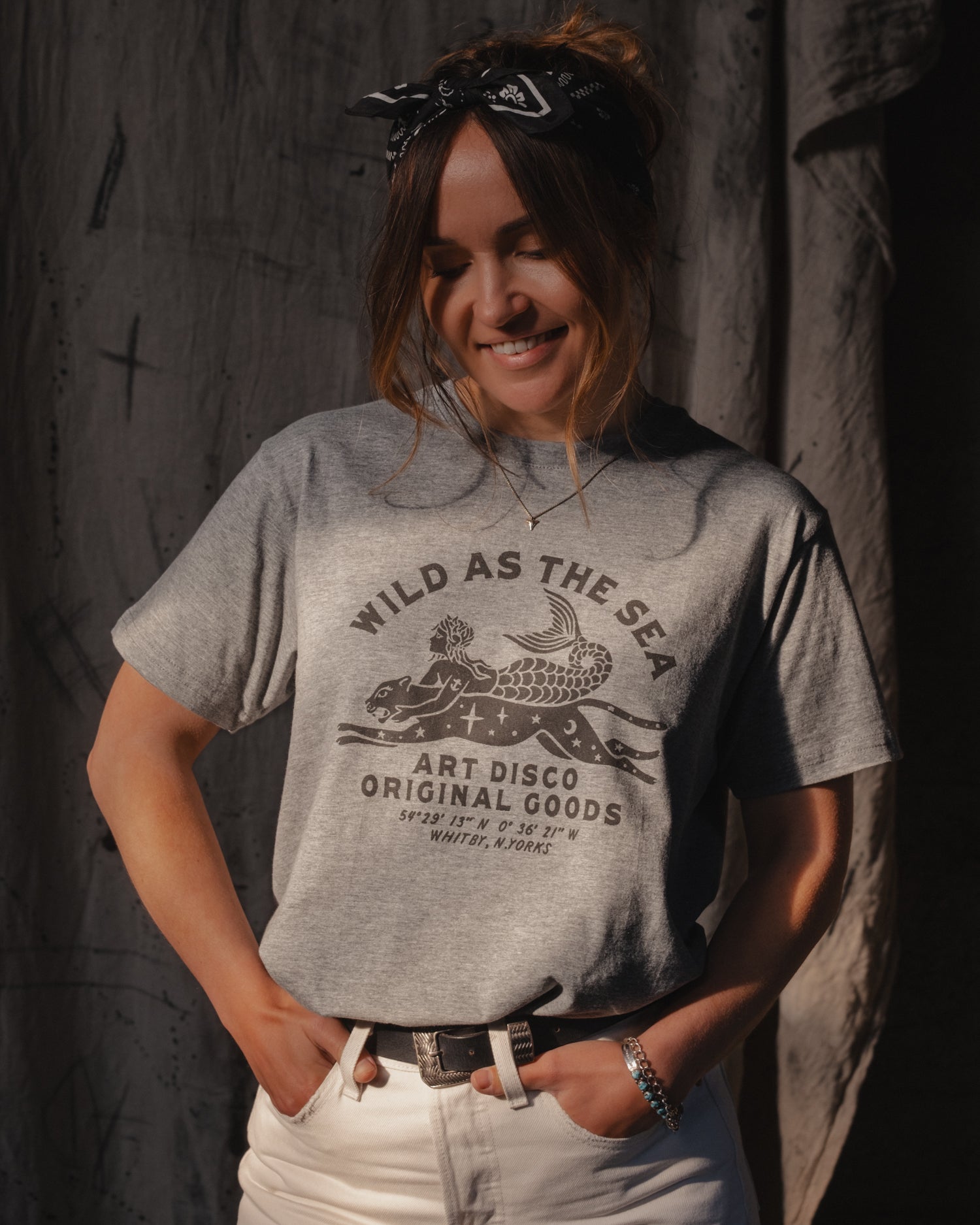 Wild As The Sea T-Shirt by Art Disco Original Goods, Whitby N.Yorks